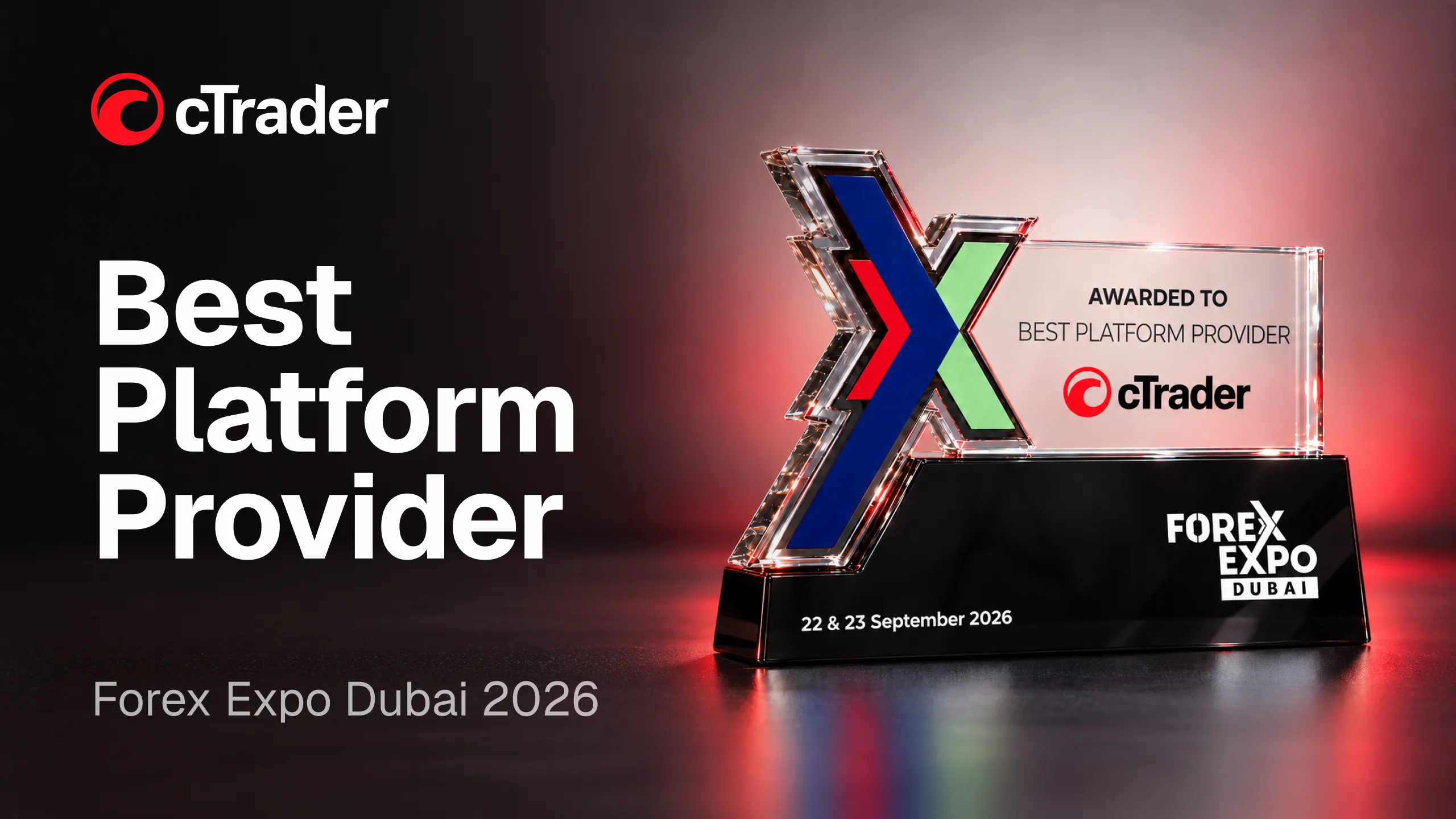 cTrader wins Best Platform Provider as cFinancial debuts at Forex Expo Dubai