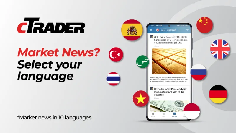 cTrader Now Delivers the Latest News in your Native Language
