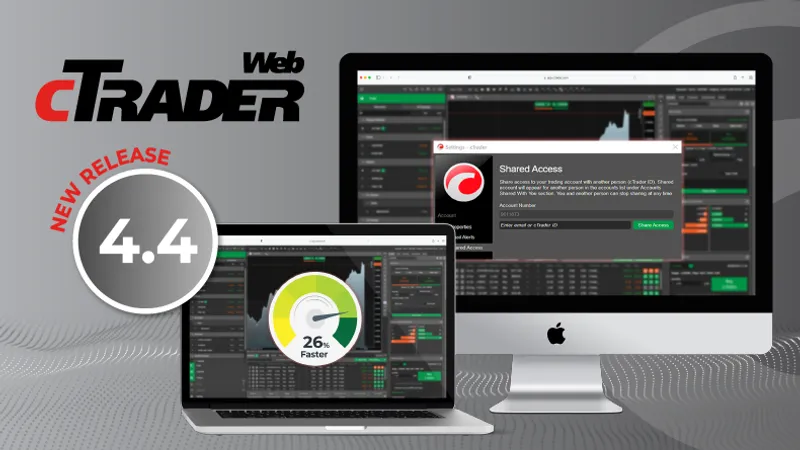 cTrader Web 4.4 Unveils Shared Account Access and Additional Improvements