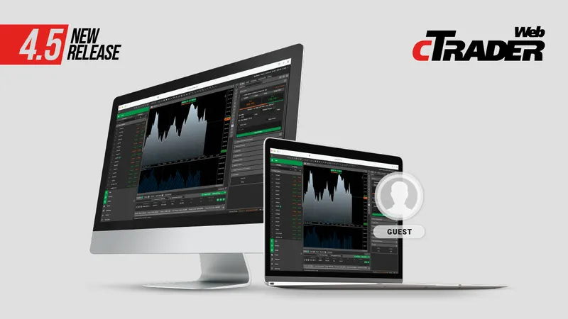 cTrader Web 4.5 Presents Guest Mode, Multiple Charting, and Copy Improvements