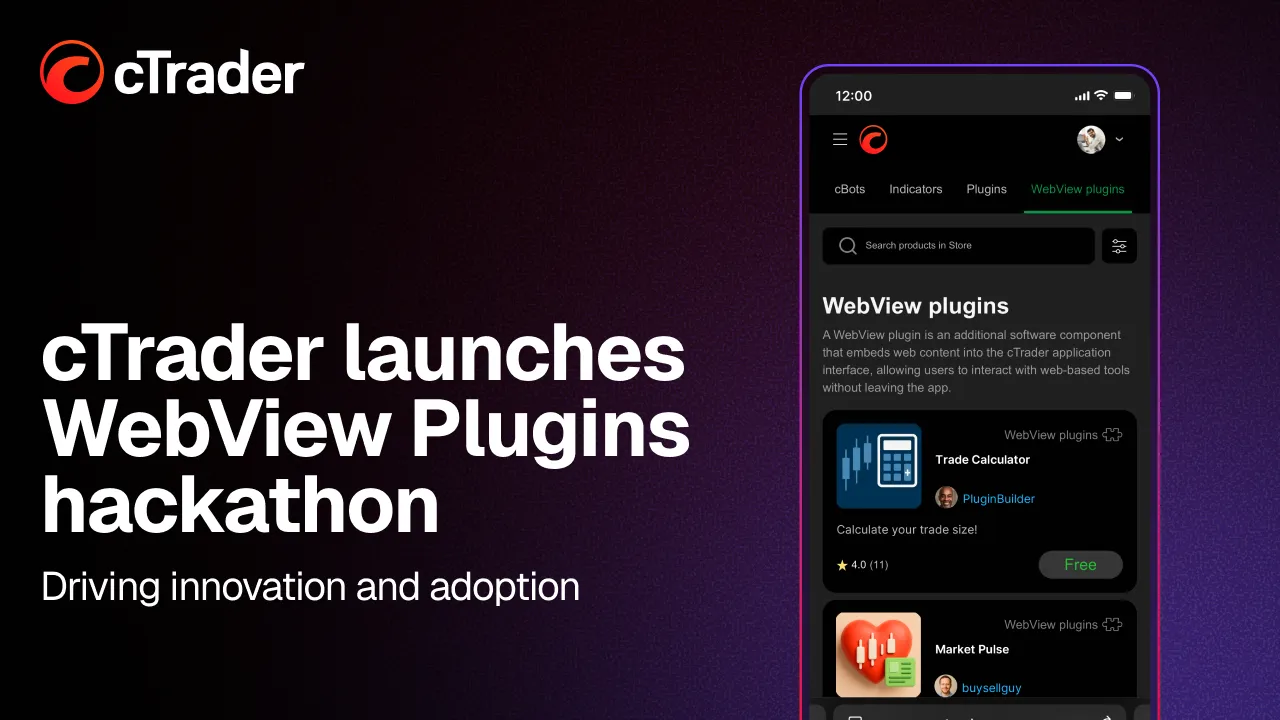 Hackathon to promote innovation and adoption of cTrader WebView plugins