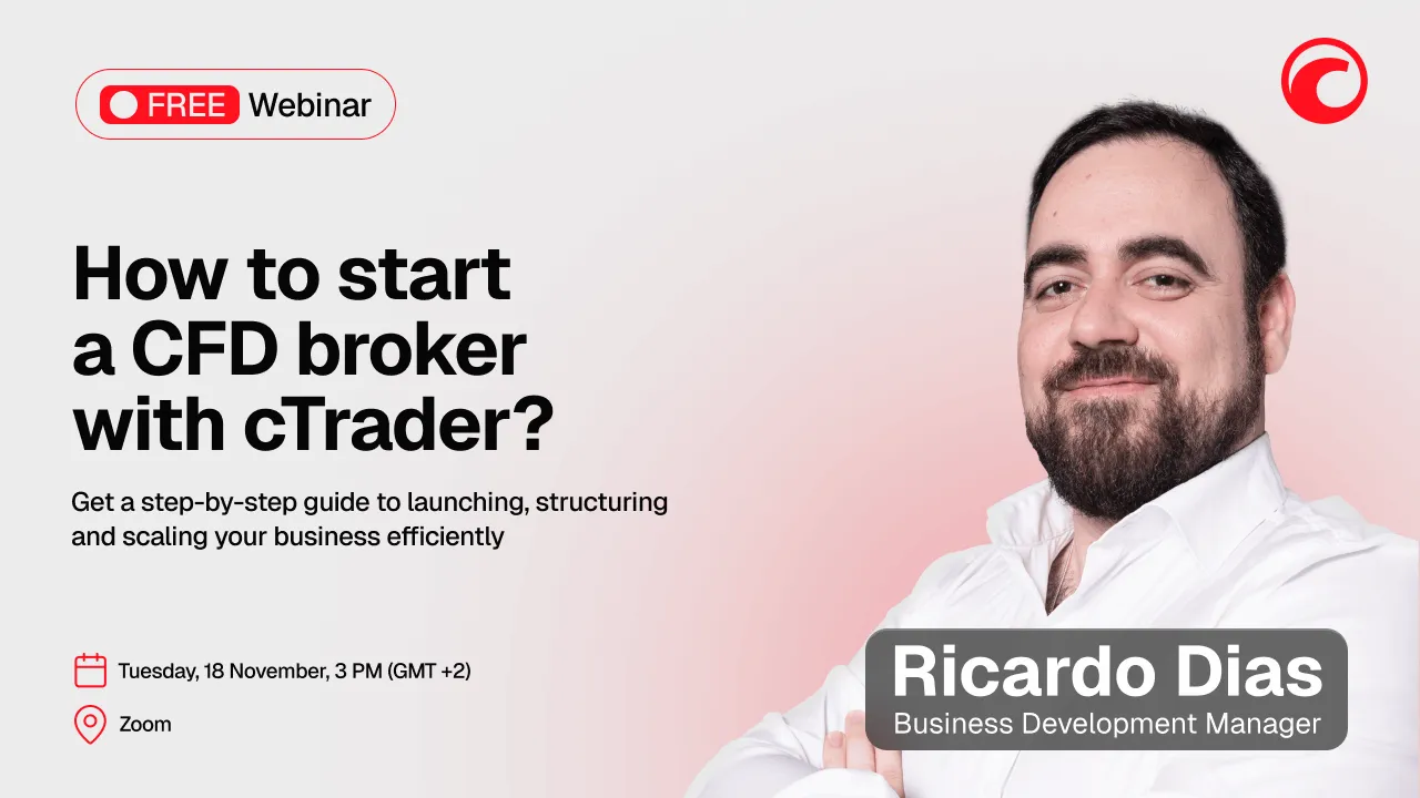 cTrader จัดเวบินาร์ฟรีสำหรับโบรกเกอร์ CFD