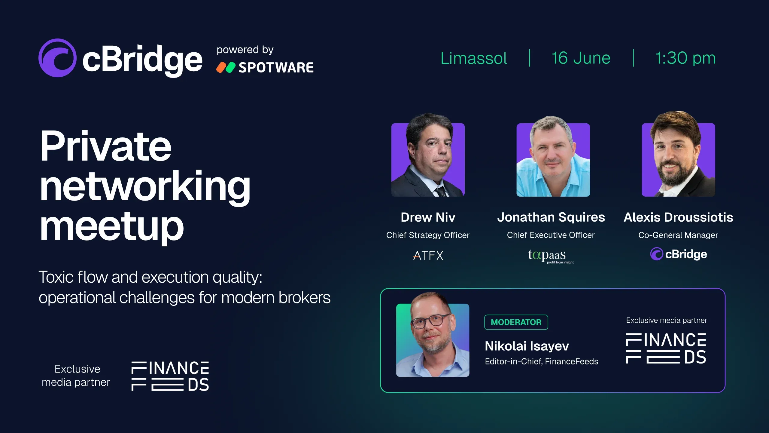cBridge من Spotware يستضيف لقاءً خاصًا للتواصل في ليماسول